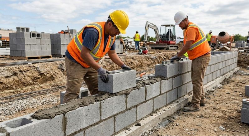 Cinder Blocks Installation in West Hartford, CT